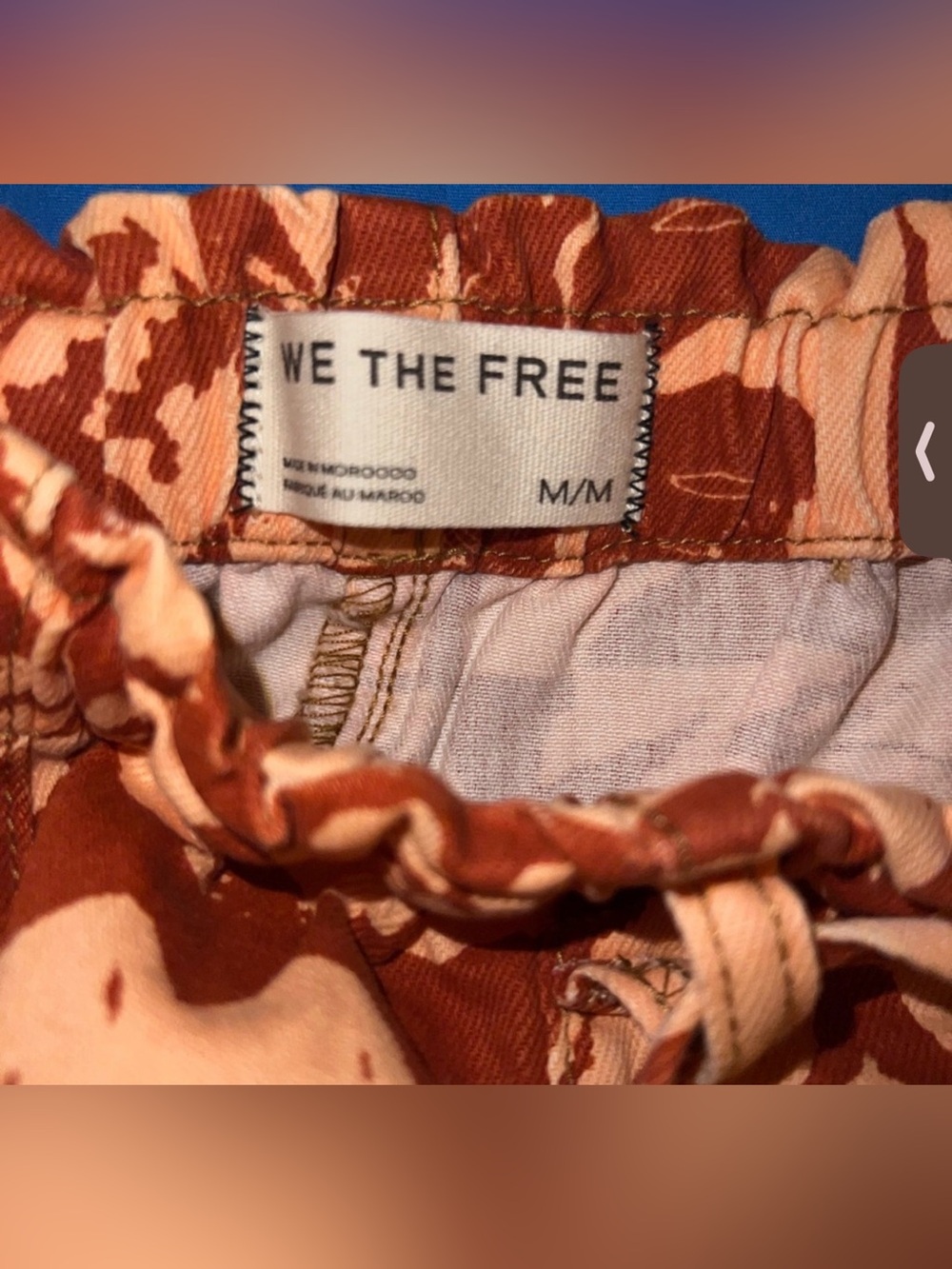 Free People We The Free Mirage Printed Pull-On Jeans NWT Medium - Picture 2 of 3